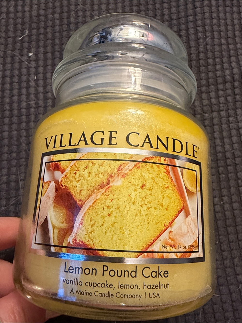 Lemon Pound Cake Scented Jar Candle - Village Candle